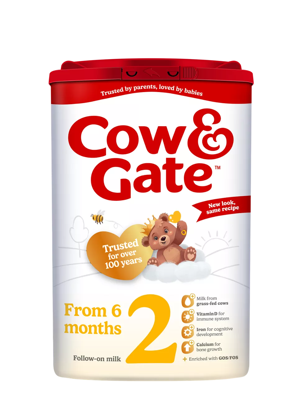 CowGateFOM800gFront Cow and gate 2 / Koy енд Гейт адаптирано мляко, до 12м, 800 гр, страна на произход Англия - Image 1