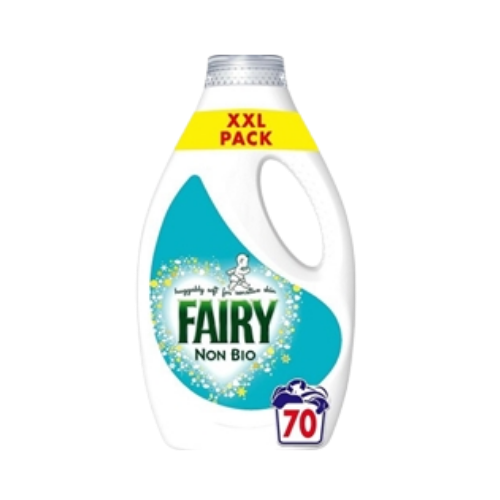 fairynonbioliquid.png Fairy Нон Био Фейри течен перилен препарат за чувствтелна кожа Non bio 70 изпирания - Image 1