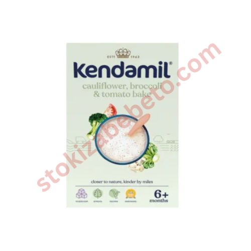 Untitled design - 2026-09-04T102042.471 Бебешка каша Kendamil/Кендамил карфиол, броколи и домати (от 6 месеца) 150гр - Image 1