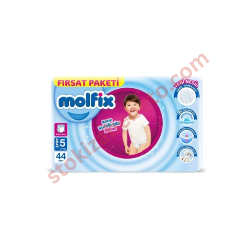 Untitled design - 2026-09-04T114653.464 Molfix Pants 5 Junior Пелени-гащи за деца от 12 до 17 килограма x44 броя - Image 1