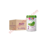 HiPP Organic Combiotic 2 адаптирано мляко за бебета 6–12 месеца комплект 6 броя