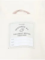 Light Gold Heart Quilted Snowsuit and Mittens Set - Image 5