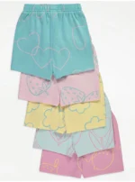 Bright Fruity Floral Shorts 5 Pack - Image 2