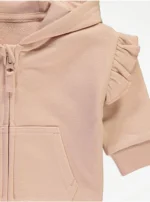 Spotty Frill Zip Up Hoodies 2 Pack - Image 3