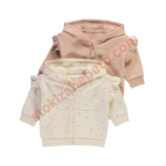Spotty Frill Zip Up Hoodies 2 Pack