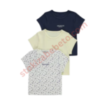 Malibu Melrose Ditsy Ribbed T-Shirts 3 Pack