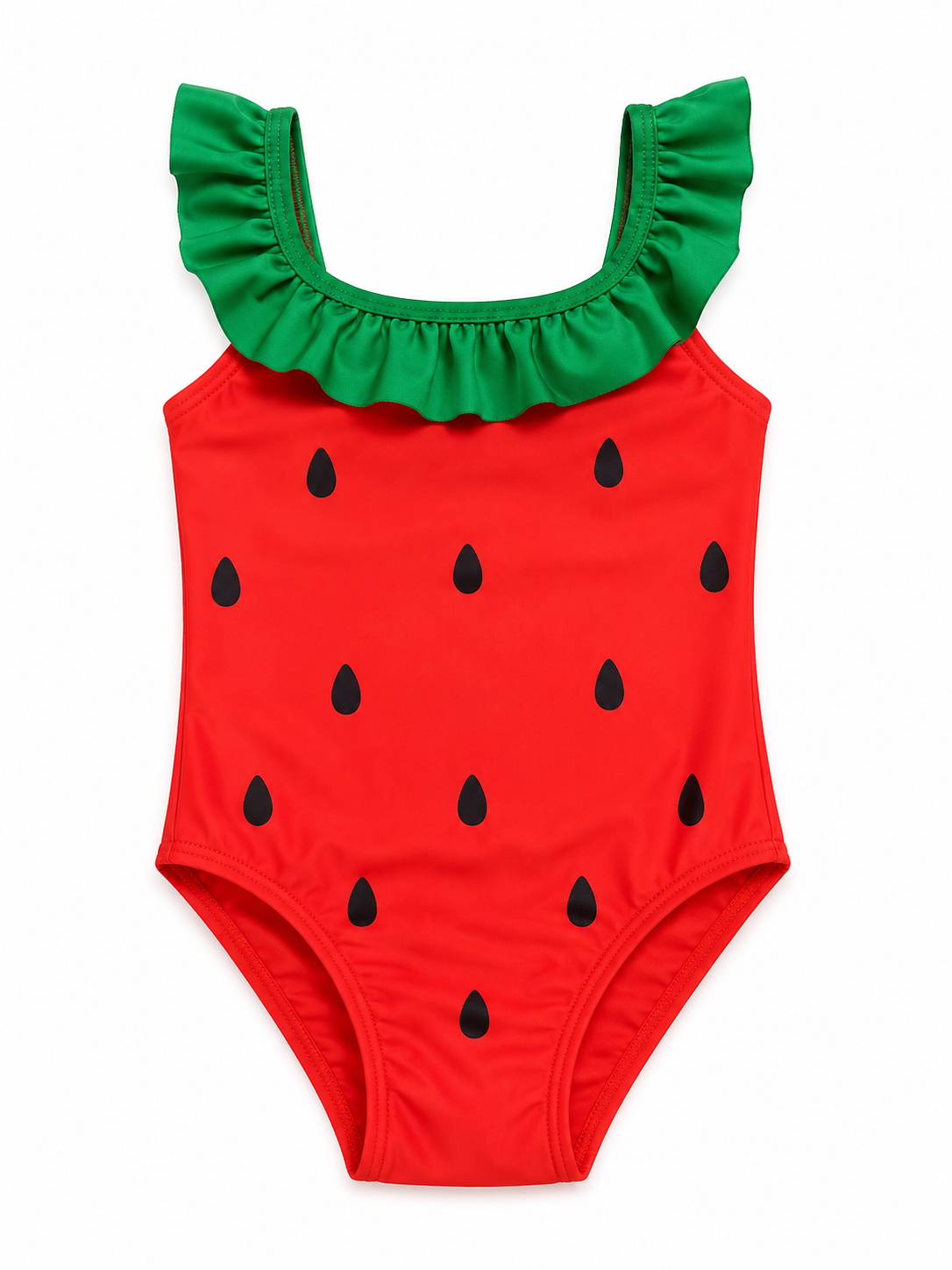 ChatGPT Image Jun 23, 2026, 09_10_46 AM Детски бански „Watermelon Summer“ – червен бански с пъпеш мотив - Image 1