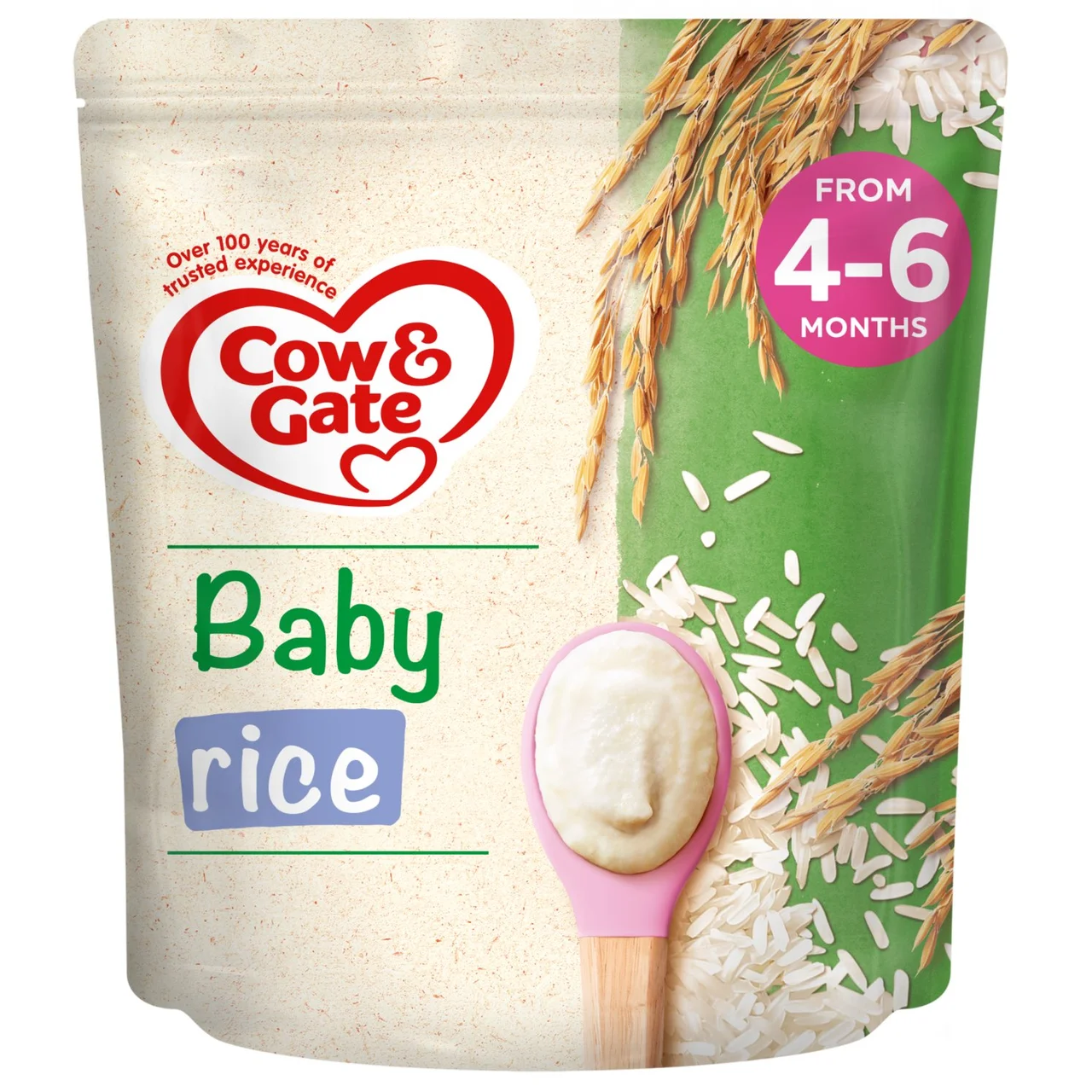 1280x1280 (4) Зърнена закуска Cow & Gate Baby Rice, Кау анд Гейт, 4-6+ месеца, 100 гр - Image 1