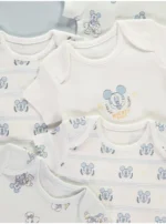 Комплект от 7 бебешки бодита с къс ръкав Disney Mickey Mouse - Image 2