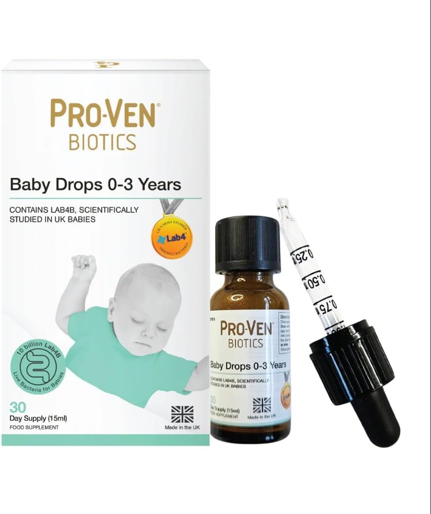 51KKwxdVQBL._AC_SL1032_ PRO-Ven Biotics пробиотик ежедневна добавка за бебета без аромат с живи бактерии Lab4B, 15 мл - Image 1