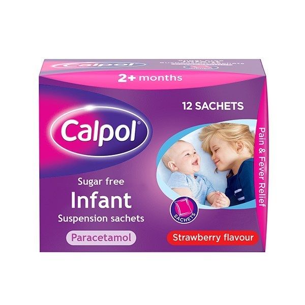 b8350e51e4b3f83f2de4cad38dd692c6 Calpol Sugar Free готови дози Парацетамол/ Paracetamol 2+ мес, 12 x 5ml пакетчета - Image 1