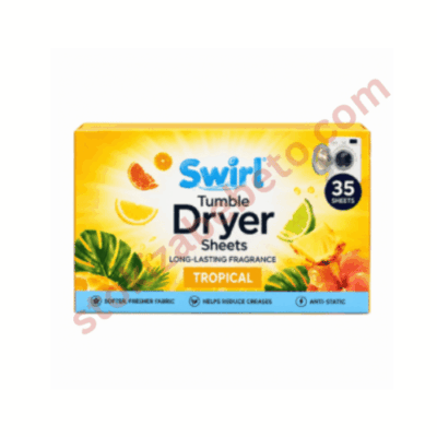 Swirl Tropical ароматизиращи листчета за сушилня, жълта кутия с 35 броя