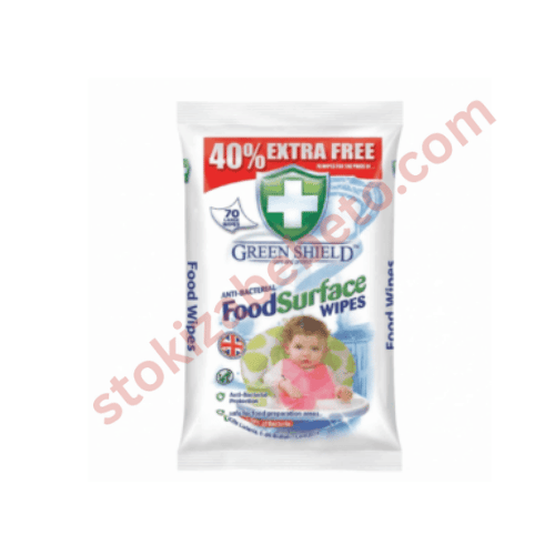 Green Shield Food Surface Wipes антибактериални кърпички за кухненски повърхности, опаковка от 70 броя
